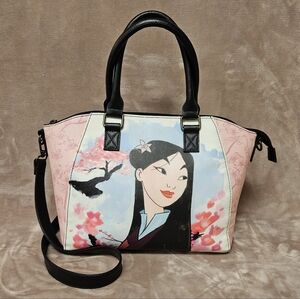 Loungefly Disney Mulan Watercolor Satchel Bag